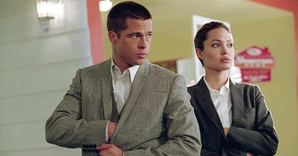 بعد تركه تصوير “Mr. & Mrs. Smith” عام 2005..براد بيت عاد بسبب أنجلينا جولي وهذا ما حصل