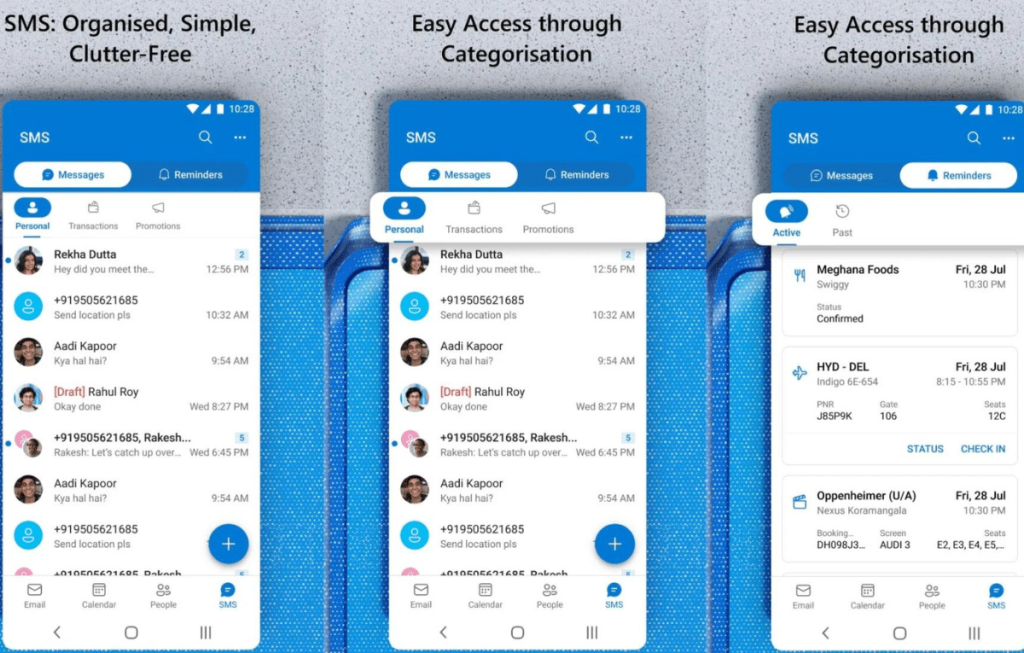 مايكروسوفت تضيف دعمًا لرسائل SMS إلى أوتلوك لايت