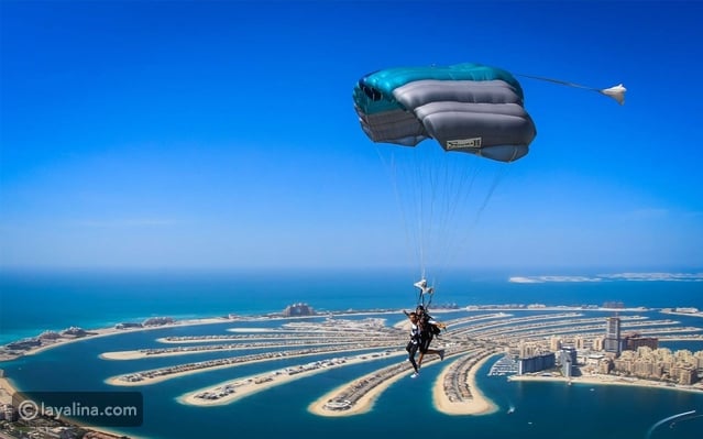 أفضل 7 دول عربية لعشاق القفز بالمظلات