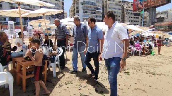 الإقبال من 20 إلى 60% نسب الإقبال على شواطئ الإسكندرية في أول أيام العيد