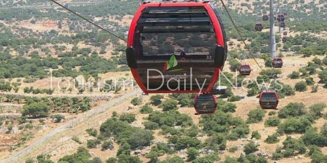 تلفريك عجلون بالأردن يفتح أبوابه أمام الزوار .. غداً
