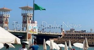 شواطئ الإسكندرية ترفع الرايات الخضراء بإستثناء ستانلي حمراء