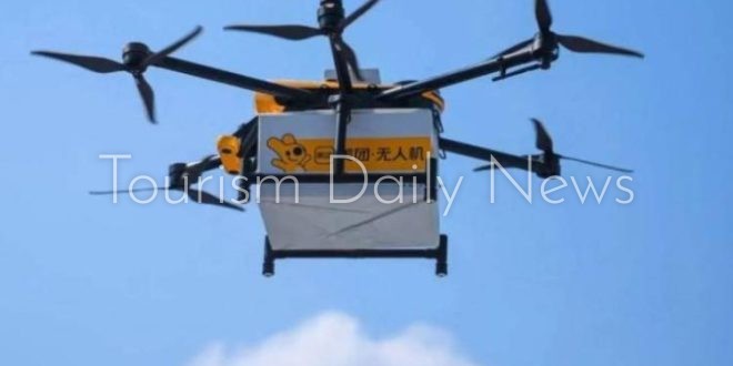 اطلاق أول طريق للتوصيل اللوجستي بواسطة طائرات بدون طيار لسور الصين العظيم
