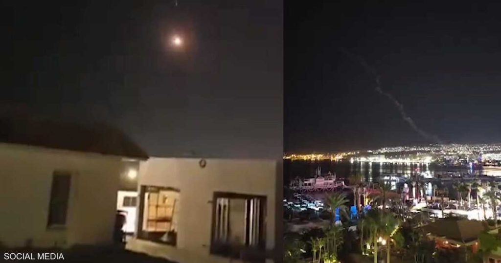 فيديو لاعتراض إسرائيل لطائرة مسيّرة قادمة من الشرق