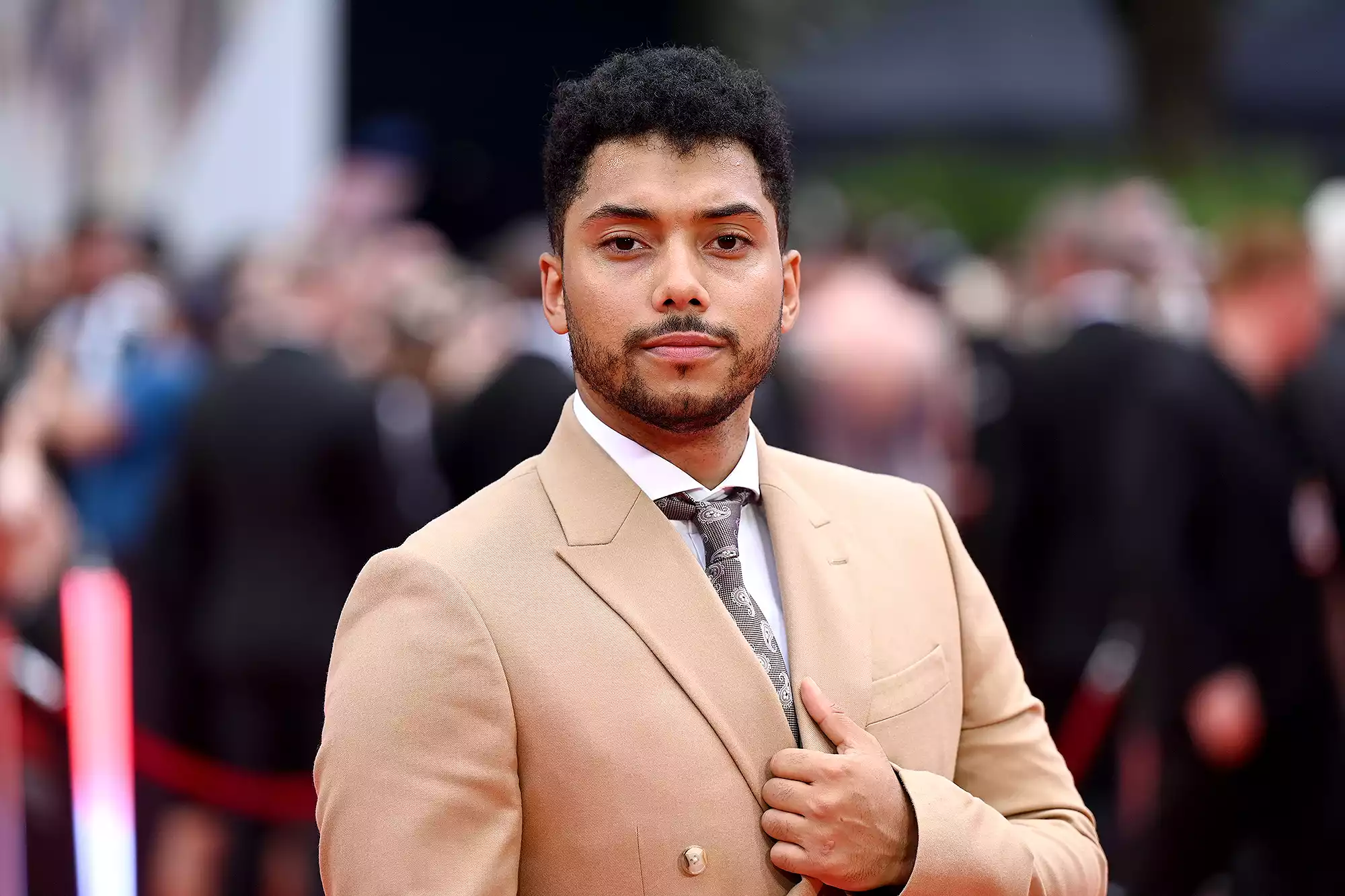 Chance Perdomo attends the "Mission: Impossible - Dead Reckoning Part One" UK Premiere at Odeon Luxe Leicester Square on June 22, 2023 in London, England. 