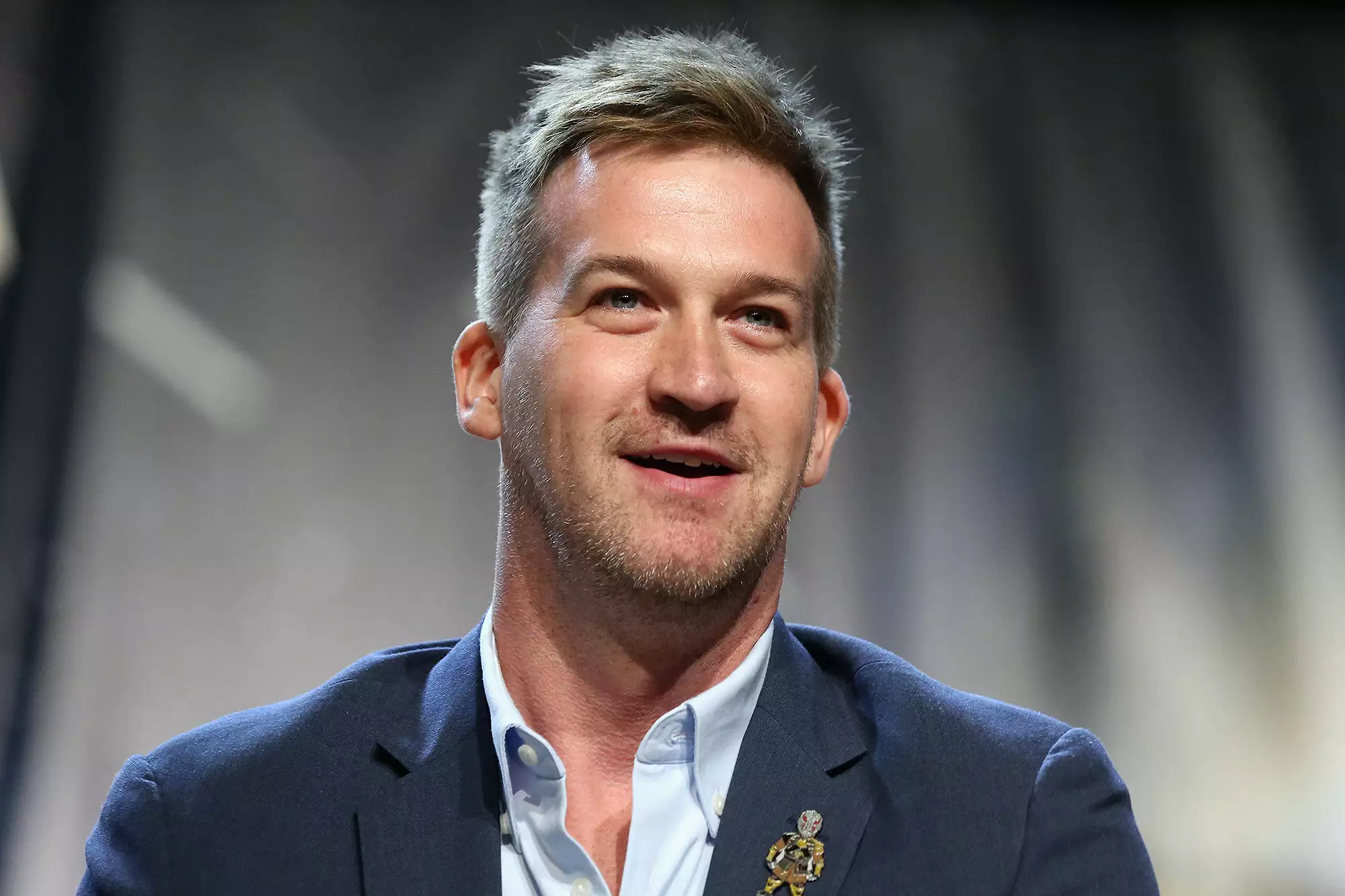 Actor Kenneth Mitchell speaks at the "Discovery Panel - Part 2" panel during the 17th annual official Star Trek convention at the Rio Hotel & Casino on August 4, 2018 in Las Vegas, Nevada. 