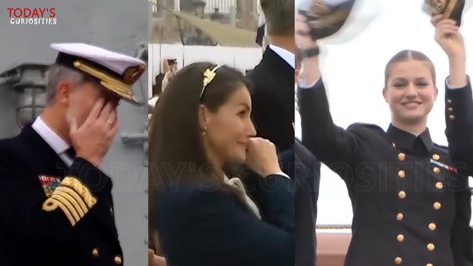 Princess Leonor makes her parents cry, King Felipe and Queen Letizia -  YouTube