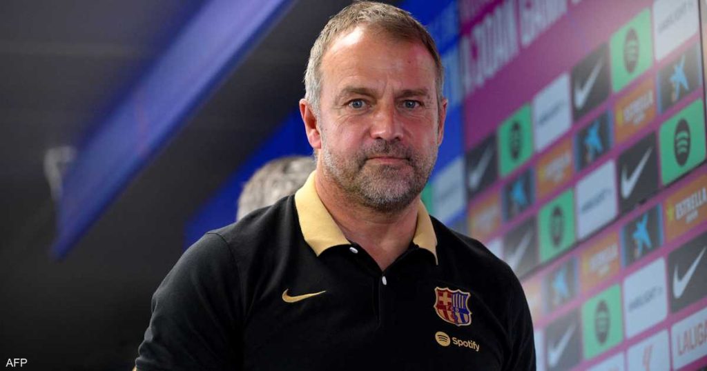 برشلونة يعلن نبأ سارا بشأن مدربه الألماني فليك
