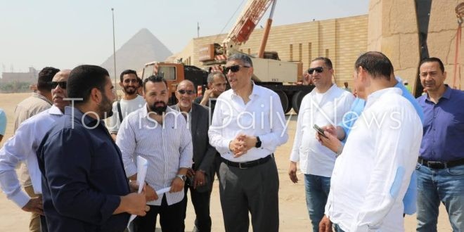 محافظ الجيزة يتفقد الاستعدادات النهائية لمحيط المتحف المصري الكبير