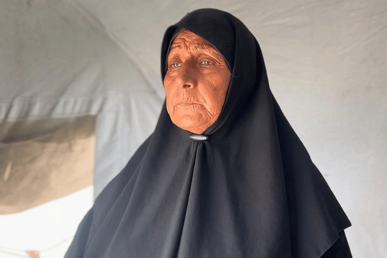 أم محمد أبو جراد، والدة الشهيد محمد الذي ارتقى مع عائلته في خانيونس بعد نزوحه بأيام من شمال غزة المصدر: الجزيرة نت