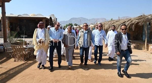 محافظ جنوب سيناء يتفقد مشروع “مجتمع حبيبة” بنويبع