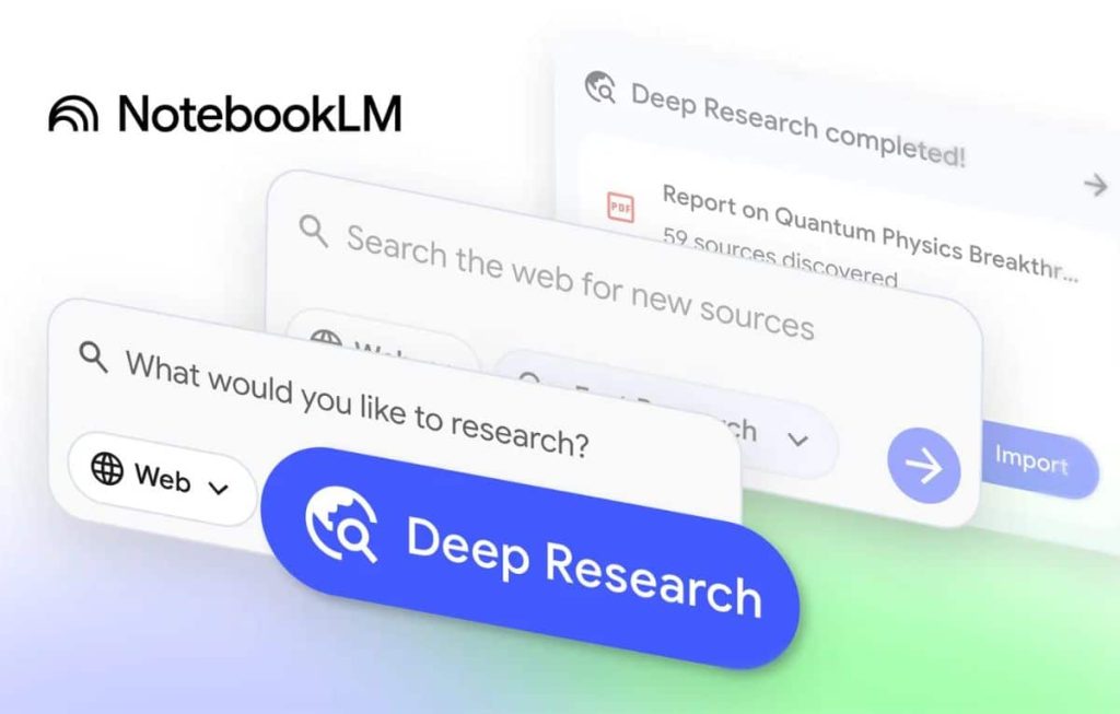 منصة ذكية متكاملة.. جوجل تمنح أداة NotebookLM ميزة “البحث العميق”