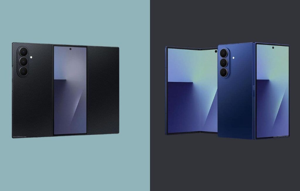 مقارنة بين هاتفي سامسونج Galaxy Z TriFold و Galaxy Z Fold7