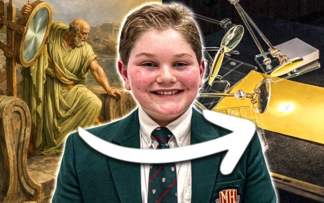 طالب كندي يعيد إحياء أسطورة شعاع الموت لـ أرخميدس بتجربة علمية مدهشة