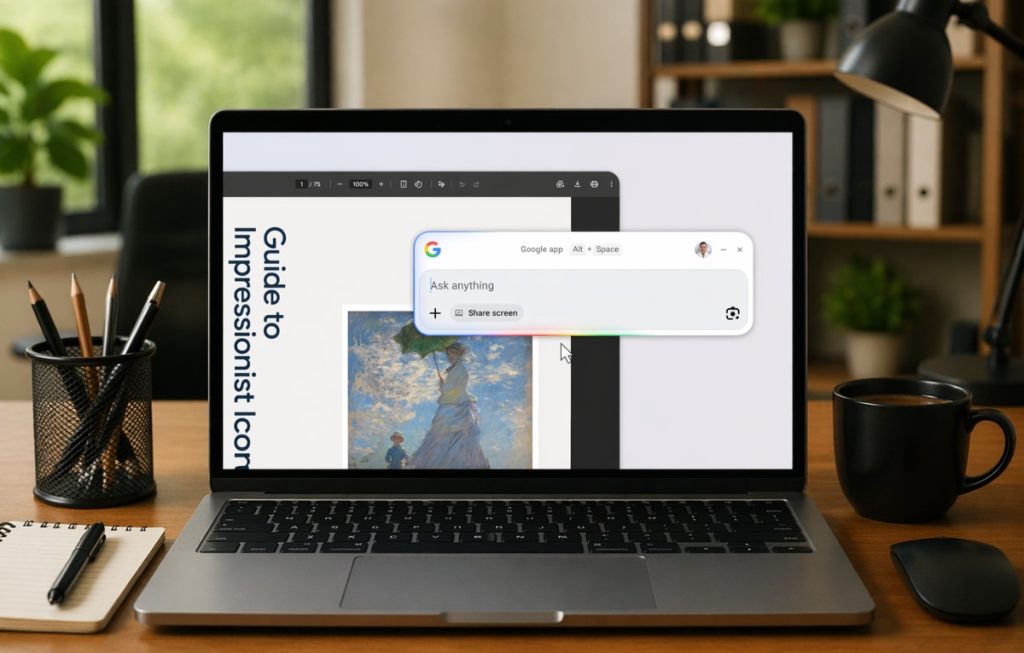 جوجل تطلق تطبيقها الجديد لنظام ويندوز بقدرات بحث وذكاء اصطناعي مُدمجة
