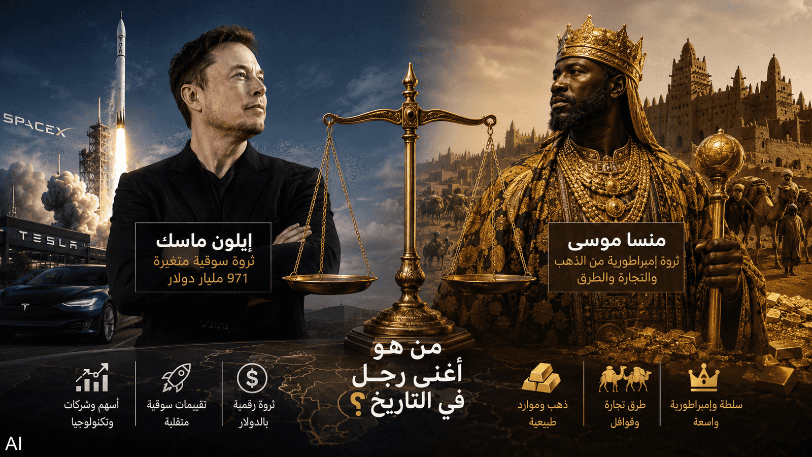التريليون لا يكفي.. لماذا لا يتفوق ماسك على ملك مالي؟