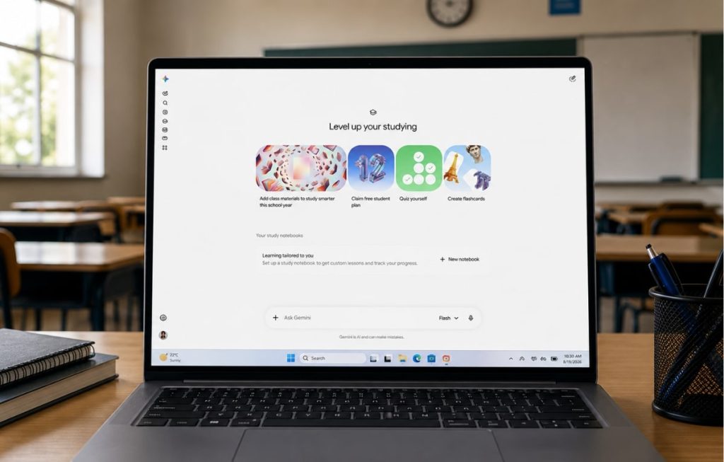 جوجل تطلق قسمًا دراسيًا مخصصًا للطلاب داخل Gemini