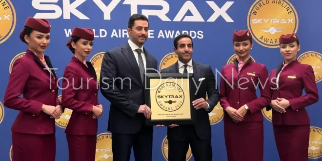 “الخطوط القطرية” تحصد جائزة أفضل شركة طيران في الشرق الأوسط